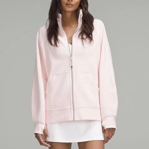 Lululemon Scuba Oversized Funnel-Neck Full Zip Strawberry Milkshake